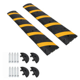 Garvee Reductor de Velocidad Resistente a la Intemperie para Control de Tráfico en Carreteras 183cm Negro y Amarillo