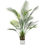 Garvee Palma Areca Artificial 125cm - PEVA Duradero, Flexible, Sin Mantenimiento - Interior, Hogar, Oficina, Verde - Palma artificial