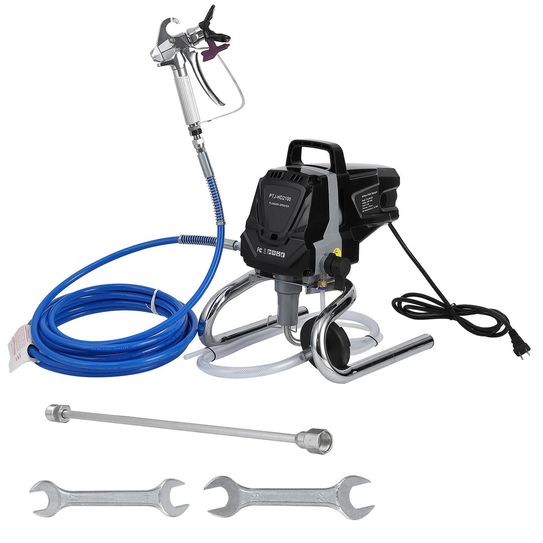 Garvee Pulverizador de Pintura Airless 1010W - Máquina de Pintar Profesional 3000 PSI, Caudal 1.5 L/min con Manguera de 7.5m y Extensión de 50cm para Paredes, Techos y Exteriores