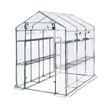 Garvee Invernadero para Exterior, Estante de 6 Niveles, Cubierta Plástica UV, Ventanas de Ventilación, 85x56x77 in, Jardín y Patio, Resistente y a Prueba de Clima - Transparente