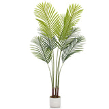 Garvee Palma Areca Artificial 130cm - Hoja Realista, Flexible - PEVA Duradero - Sin Cuidado, Sin Olor - Interior, Oficina, Hogar - Kentia