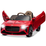 Garvee Coche Eléctrico 12V Bacalar, Mando Parental Y Luces LED, 3-6 años, Exterior, Rojo - Rojo