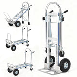 Garvee Plataforma 3-en-1 de Aluminio Alta Capacidad 453,6 kg Ruedas Robustas 25 cm Plegable para Industria y Almacén