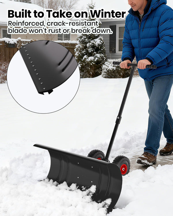 Pala de nieve con hoja de acero galvanizado
