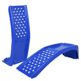 Garvee Set de 2 Ramps Elevadoras para Coche de Acero Sólido 3629 kg Antideslizante Compacto 89×33 cm Esencial para Reparaciones Profesionales en Taller Azul - Azul