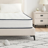 Garvee Colchón 140x200 cm, Muelles Ensacados 7 Zonas, Altura 21 cm, Confort H3, Espuma, Funda Microfibra, para Niños y Adultos Dormitorio - Blanco