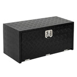 Garvee Caja de Herramientas Bajo Cuerpo de Aluminio 61 cm Resistente Impermeable con Cerradura para Camionetas y Remolques - Negro