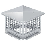 Garvee Tapa Para Chimenea 13x13 In Malla Acero Inoxidable 304 Resistente Al Clima Antichispas Exterior - Plata