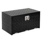 Garvee Caja de Herramientas para Camión 61 cm Aluminio Resistente Impermeable con Cerradura Compacta para Camiones y Remolques - Negro