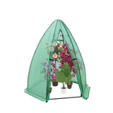 Garvee Invernadero Portátil Hexagonal Para Plantas Al Aire Libre, Cubierta PE Resistente, Protección Contra Animales Y Clima, Tamaño Compacto, Color Verde - Blanco