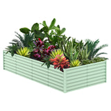 Garvee Caja de Plantación Extra Profunda para Cosecha Abundante en Jardín 240x120x61cm Verde Oliva - Verde Oliva
