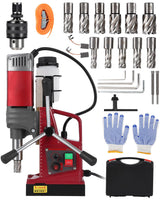 Garvee Taladro Magnético 1.57-2 in, 1550W, 13000N Fuerte Sujeción, Velocidad Variable, Doble Guía Dovetail, Acero, Portátil para Metal y Construcción