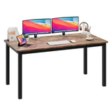 Garvee Escritorio de Computadora Moderno 160 cm Metal Robusto MDF Gran Superficie Multiuso Oficina Estudio Vintage - Vintage