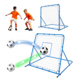 Garvee Red de fútbol de doble modo 121.92x121.92cm, marco duradero, ángulo ajustable, entrenamiento para niños y adultos, color rojo