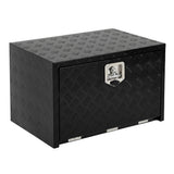 Garvee Caja de Herramientas Bajo Chasis de Aluminio de 46cm con Bolsillo de Malla y Cerradura, Impermeable, para Camión y RV, Negro - Negro