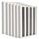 Garvee Filtros de Campana Comercial 304 Acero Inoxidable 6 Surcos Alta Eficiencia 50 × 50 cm Cocina Profesional - Plate304