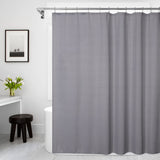 Garvee Cortina de Ducha de Tela Moderna, Diseño a Rayas, Impermeable, Gris, 183x198cm, para Baño y Hotel