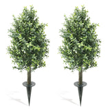 Garvee Árboles Artificiales 76 cm Indoor Realistas sin Mantenimiento Material Duradero Verde para Hogar Oficinas Bodas Fiestas - Green-003