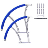 Garvee Barandillas para Piscina 2PCS 76×76 cm, Acero Inoxidable 304 Resistente a la Oxidación, con Agarre Antideslizante y Base Estable, para Piscinas Residenciales - Integrado (una pieza)