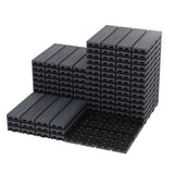 Garvee Baldosas De Madera Compuesta 27-Pack 12x12 Gris Para Patio Y Balcón Impermeables Instalación Fácil Base Antideslizante - Gris