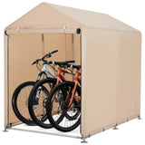 Garvee Cobertizo Para Bicicletas Protección Resistente Acero Duradero Para Exterior Y Garaje - Caqui