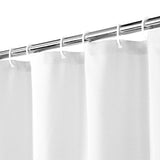 Garvee Cortina De Ducha De Tela De Lino 240GSM Resistente Al Agua Blanco 200x180cm Estilo Hotel - Blanco