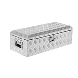 Garvee Caja de Herramientas para Camión 51 cm Aluminio Diamante Resistente y a Prueba de Agua con Cerradura Portátil para Camiones y Bodegas - Plata