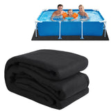 Garvee Tapiz de Suelo para Piscina de 4.88 x 9.75 m, Geotextil de 220 g/m² Antiperforación y Antimaleza para Fondo de Piscina, Negro - Rectángulo