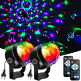 Garvee Luces Discoteca LED RGB 7 Colores Con Sonido Activado, 4M Cable USB, Giratoria 360°, Para Fiesta, Cumpleaños, Bar, Navidad, Bodas - Predeterminado del Sistema 4