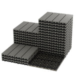 Garvee Baldosas de Deck Plásticas Interconectables 27-Pack, Resistente y Fácil de Instalar, Gris, Para Patio y Balcón - Gris
