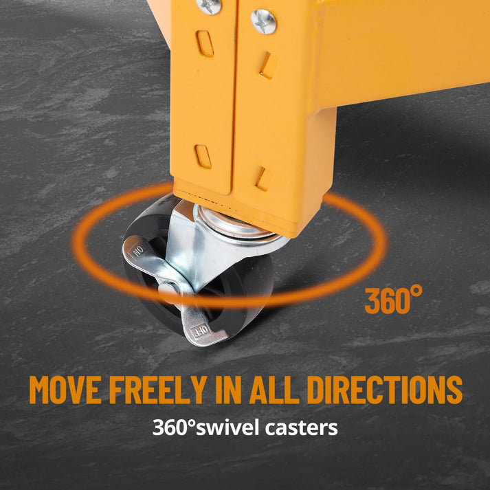 Ruedas giratorias 360° para fácil movimiento