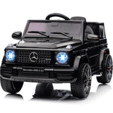 Garvee Coche Eléctrico 12V, Doble Motor, Seguridad, Luces LED, Música, Control Parental, 3-6 años, Interior y Exterior, Negro - Negro