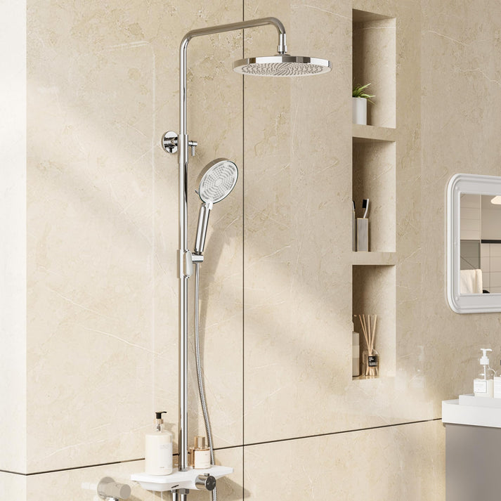 Sistema de ducha flexible sin grifo