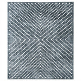 Garvee Alfombra Geométrica de 120x170 cm Lavable y Antideslizante de Imitación Cachemira para Hogar Gris Oscuro - Gris oscuro