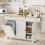 Garvee Estación de Cocina Portátil con Amplio Almacenaje para Organización de Utensilios Blanco - Blanco