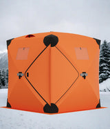Garvee Tienda De Pesca En Hielo Plegable Con Aislamiento, Diseño Hub, Para 3-4 Personas, Tela 420D, Ventanas Doble Capa, Estructura Estable, Color No Definido