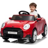 Garvee Vehículo Infantil Eléctrico Rojo 12V, Mando Parental 2.4G, Doble Motor 390, Batería 4,5Ah, Luces LED, Bluetooth y USB/SD - Rojo