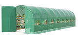 Garvee Invernadero Túnel 8,2x3x2,1m con Puerta Abatible y 10 Ventanas de Malla, Estructura Galvanizada Reforzada, Cubierta PE Duradera, para Jardín y Patio