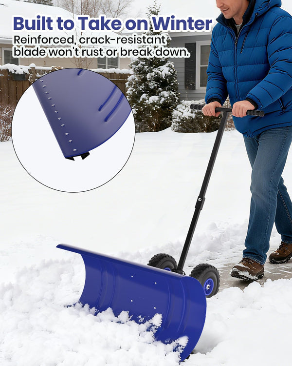 Pala de nieve con hoja de acero galvanizado