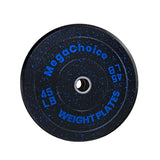 Garvee Juego de Placas Bumper 5 cm 45-20 kg Goma Resistente Compatibles con Barra Universal para Entrenamiento en Gimnasio