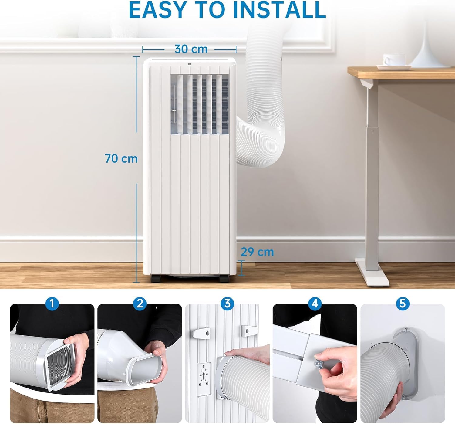 Télécommande et fonctions du climatiseur Garvee
