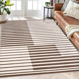 Garvee Alfombra de Pelo Corto Marrón 120x170cm, Lavable Antideslizante TPR, 100% Poliéster 1200gsm para Salón Dormitorio y Oficina - Marrón