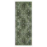 Garvee Teppich 80x150 cm Verde Vintage Persa, Lavable & Plegable, Antideslizante, Suave Imitacin Cachemira, Ideal para Saln y Dormitorio - Verde