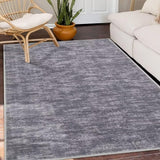 Alfombra Garvee lavable a máquina, antideslizante, suave, plana, de cachemira sintética, para sala y dormitorio, 80x150 cm, gris - Textura Taupe