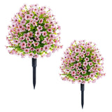 Garvee Bolas de Topiario de Cedro Artificial, Plantas Decorativas para Exteriores Resistentes a los Rayos UV para Jardín, Veranda, Habitación, Rosa claro 40 cm - Rosa Claro