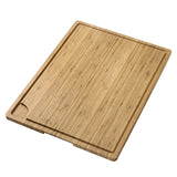Garvee Tabla de Cortar de Bambú Carbonizado 61×45.7×2cm, Extra Grande Reversible, con Canal de Jugo y Asas, Color Oscuro para Cocina - Oscuro