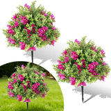 Garvee Árboles Artificiales 2pcs 61cm - Realistas y Durables - Decoración Interior y Exterior - Verde - Purple-01