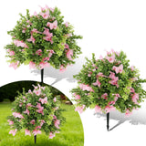 Garvee Árboles Artificiales 2pcs 61cm Realistas y Duraderos para Hogar y Oficina, Bodas y Fiestas, Verde - Pink-1-2