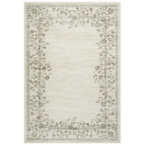 Garvee Teppich Vintage Waschbar Floral Muster Kurzflor Rutschfest Pflegeleicht Beige Wohnzimmer Schlafzimmer 200x290cm - Beige