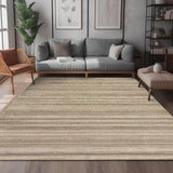 Garvee Teppich Wohnzimmer Garvee 120x170cm modern waschbar rutschfest kurzflor weich braun wohnzimmer schlafzimmer esszimmer 1200gsm 100% poliéster 350g felpa perla base lavable plegable - Marrón